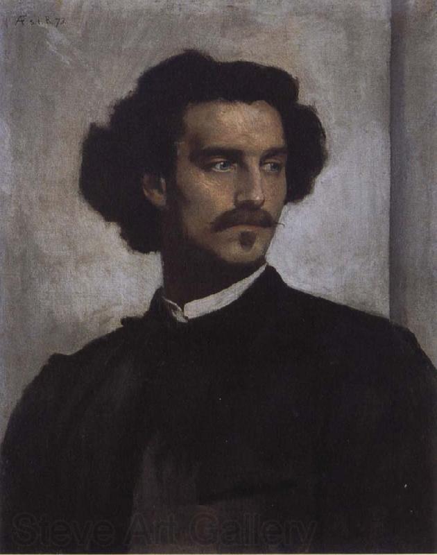 Anselm Feuerbach Self-Portrait Norge oil painting art